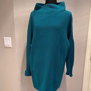 Free People Teal Knit Sweater